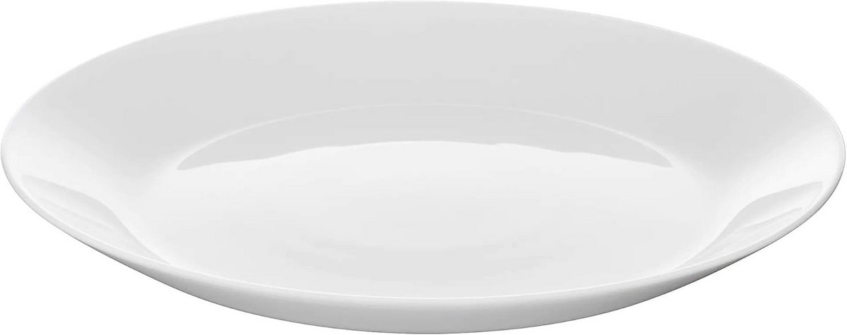 Set van 6 Witte Glazen Zijborden van Gehard Glas (19 cm)