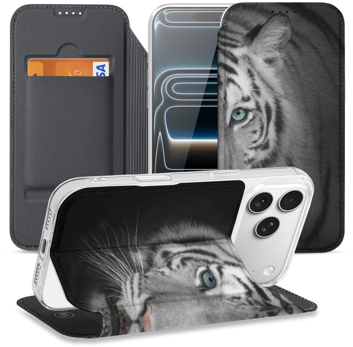 Book Cover Apple iPhone 17 Pro Tijger