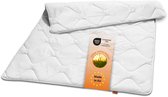 sleepling ultralichte zomerdekbed - dekbed 200x200 cm - allergievriendelijke microvezelhoes - als zomerdeken, dun dekbed, lichte deken voor zomer - Made in EU - 200 x 200 cm - wit
