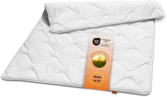 Couette d'été ultra-légère sleepling 200 x 200 cm, couette d'été légère, couette d'été fine en 100 % microfibre, Ökotex 100, lavable à 60 degrés