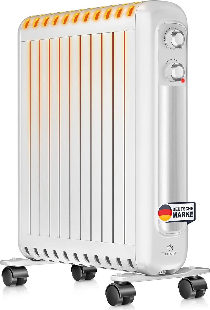 Energiezuinige Olie Radiator 2500W Met Thermostaat en Wielen