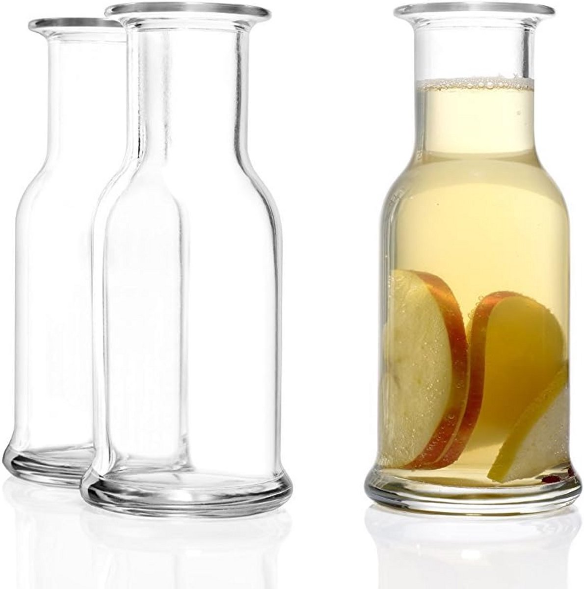 Set van 3 Glazen Karaffen 250 ml - Kristalhelder en Vaatwasserbestendig