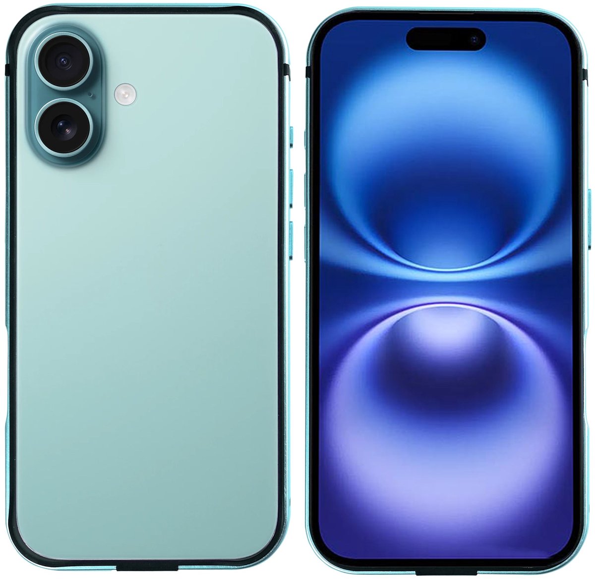Rixus Crash Guard Case For Apple iPhone 16 Teal
