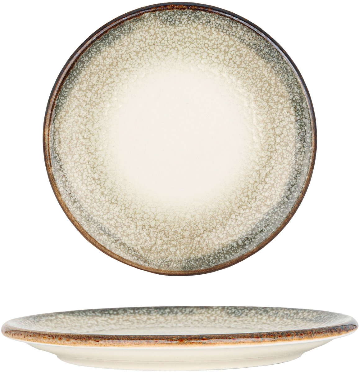 By Bone Dessertbord - Spazio - Porselein - 21 cm - set van 6