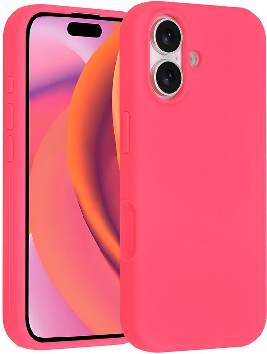 TUNIQ étui téléphonique pour Apple iPhone 16 - Backcover en silicone - Felroze