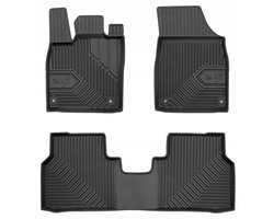 Frogum No.77 Automatenset - Geschikt voor SKODA Enyaq iV (vanaf 2020) - Perfecte Pasvorm - TPE Rubber - Hoge Rand 4cm - Geurloos - Zwart