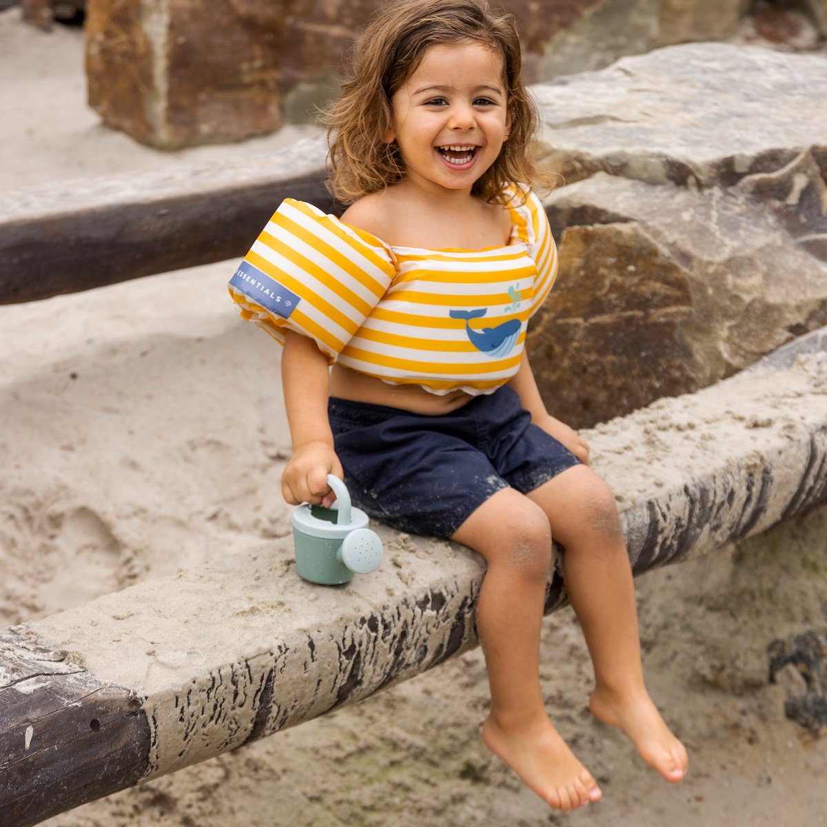 Swim Essentials Puddle Jumper - Geel/Wit - Whaley - 2/6 Jaar — afbeelding 4
