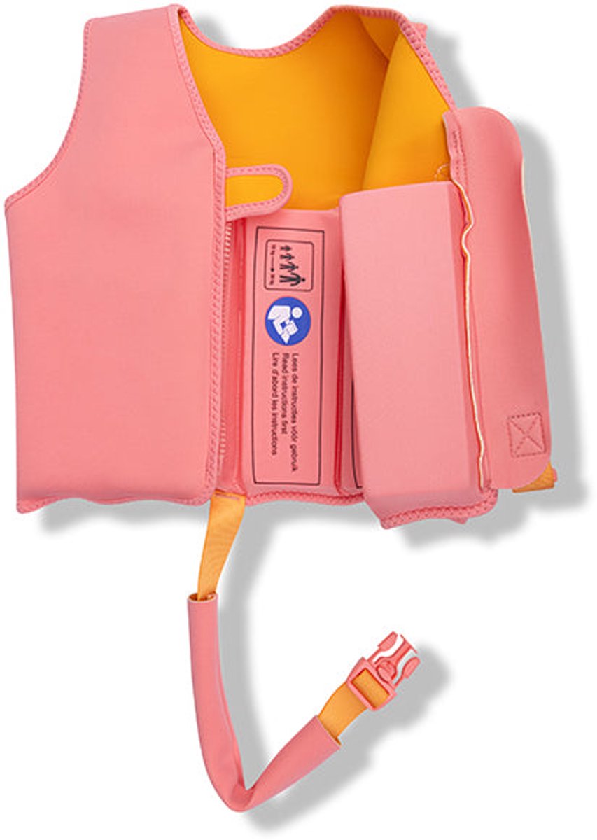 Swim Essentials Zwemvest - Oranje/Roze - Vivid Clash - 3/6 Jaar — afbeelding 2
