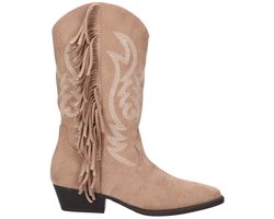 La Strada Western Bootie Beige Textiel - Damesschoenen - Maat - 39