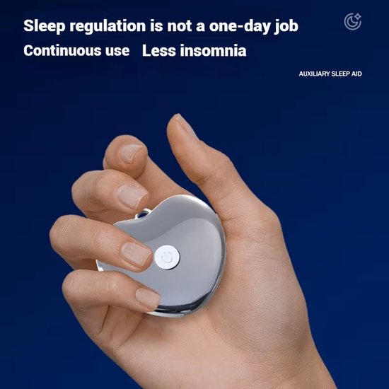Mini Slaap Hulpapparaat - Slim Microcurrent Pulse Voor Nek - Handheld Ontspanningsapparaat voor Betere Slaap, Vermindering van Angst en Stress, en Verbetering van Slaapkwaliteit- Zwart van Livasia — afbeelding 3