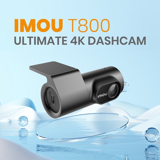 Imou T800 Dashcam 4K - Auto Camera met Ultra HD 3840×2160, 136° Groothoek, G-Sensor Botsingsdetectie, WiFi, Nachtzicht, Ingebouwde Microfoon & Speaker, Ondersteunt MicroSD tot 256GB van Imou — afbeelding 2