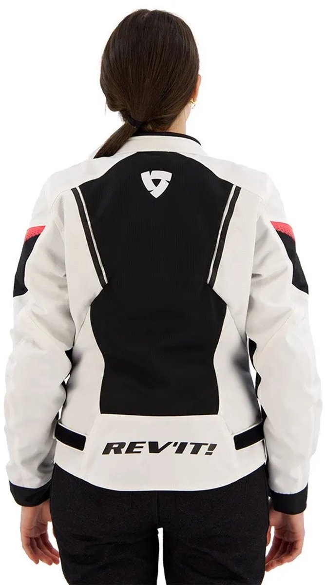 REV’IT! Control Air H2O Dames Wit Zwart Motorjas - Maat 36 - Jas – foto 2