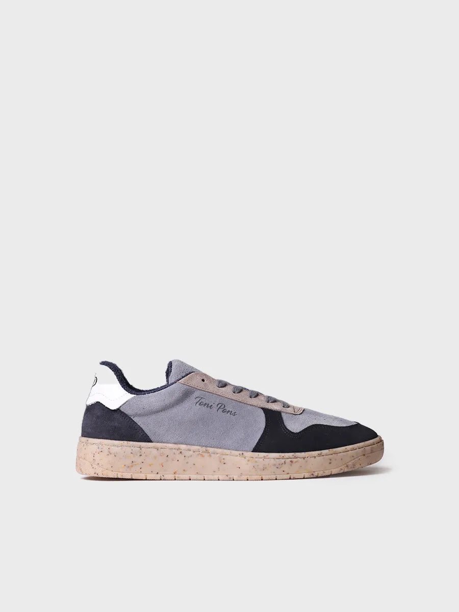 Herensneaker van suède en leer | DANIEL