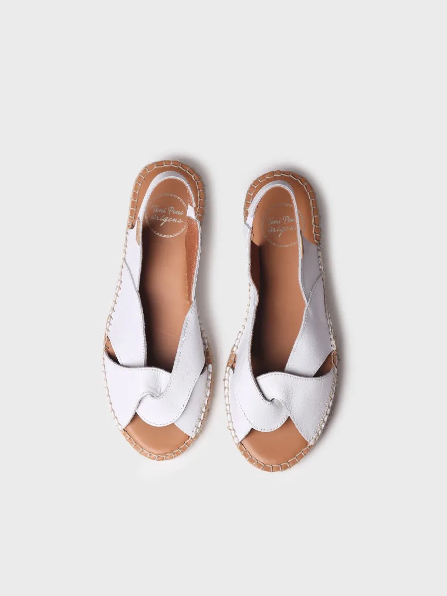 Dames leren espadrille | ENOLA-P