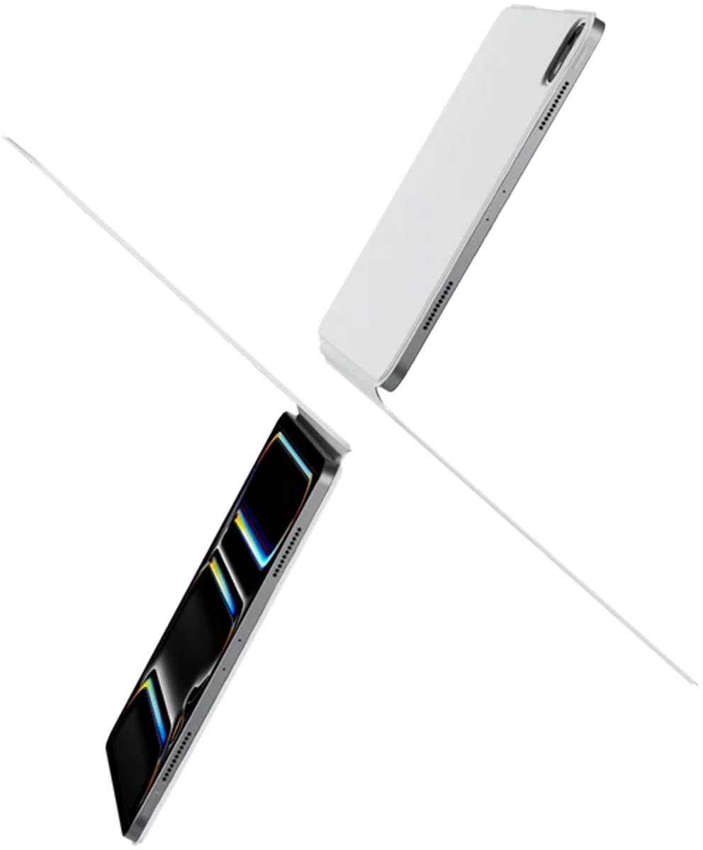 Pitaka MagEZ Folio hoesje 2 iPad mini (6th gen/A17 Pro) – Ultra-dun en lichtgewicht – Magnetisch ontwerp voor eenvoudige installatie – Premium en beschermend PU-leer - Wit