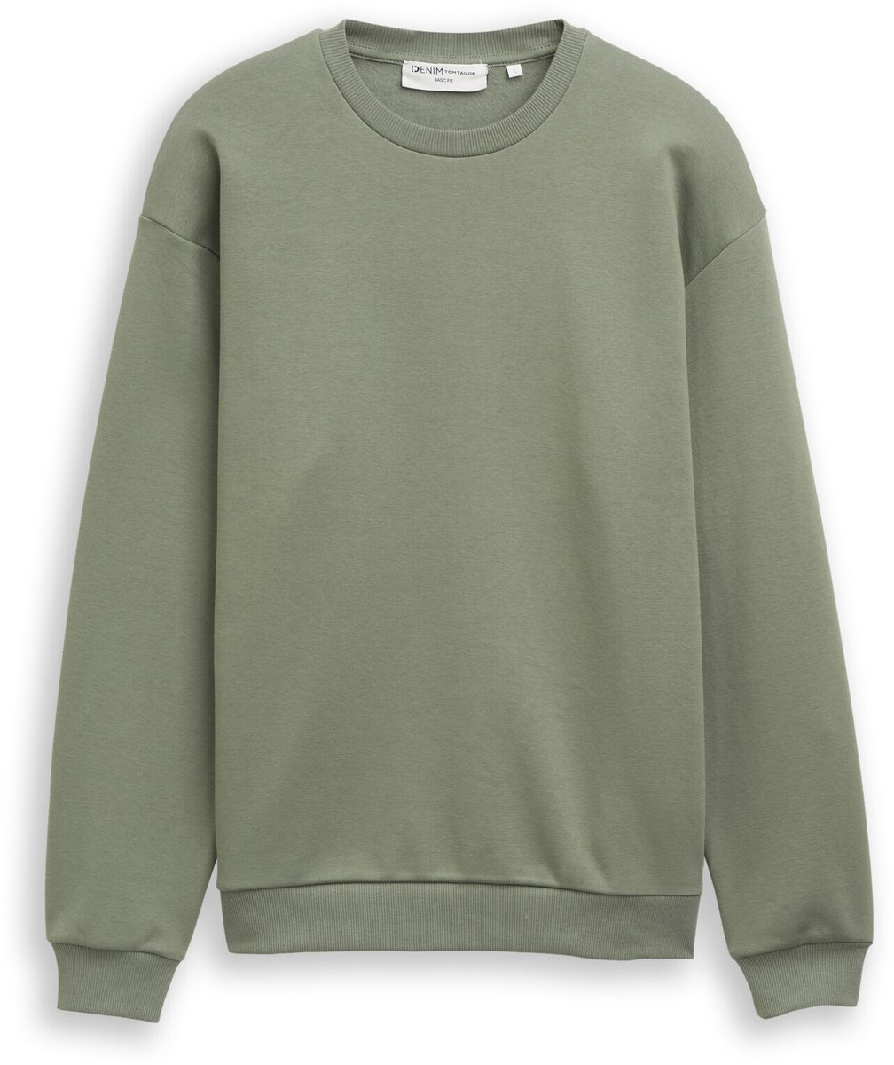 Tom Tailor Denim - Basic sweatshirt - Maat XXL - dusty mid olive