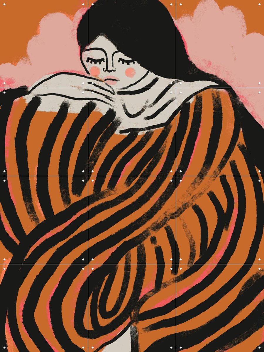 IXXI Esmeralda, Treechild & Various - 60 x 80 cm - Gratis ophangtool - Grote wanddecoratie en posters