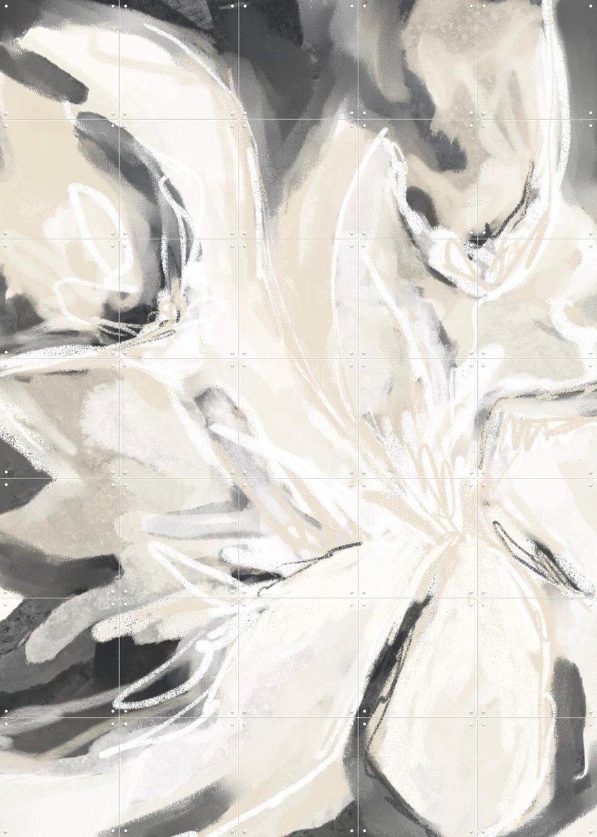 IXXI Modern Abstract in Black and White, Bohomadic Studio - 100 x 140 cm - Gratis ophangtool - Grote wanddecoratie en posters - Abstract