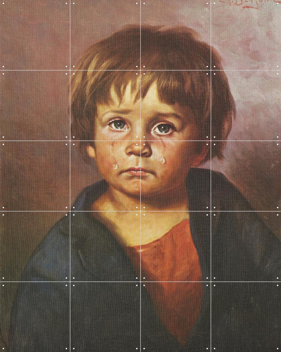 IXXI Zigeunerjongetje III, Made by IXXI - 80 x 100 cm - Gratis ophangtool - Grote wanddecoratie en posters - Realisme, Olieverf, Klassiek, Vintage