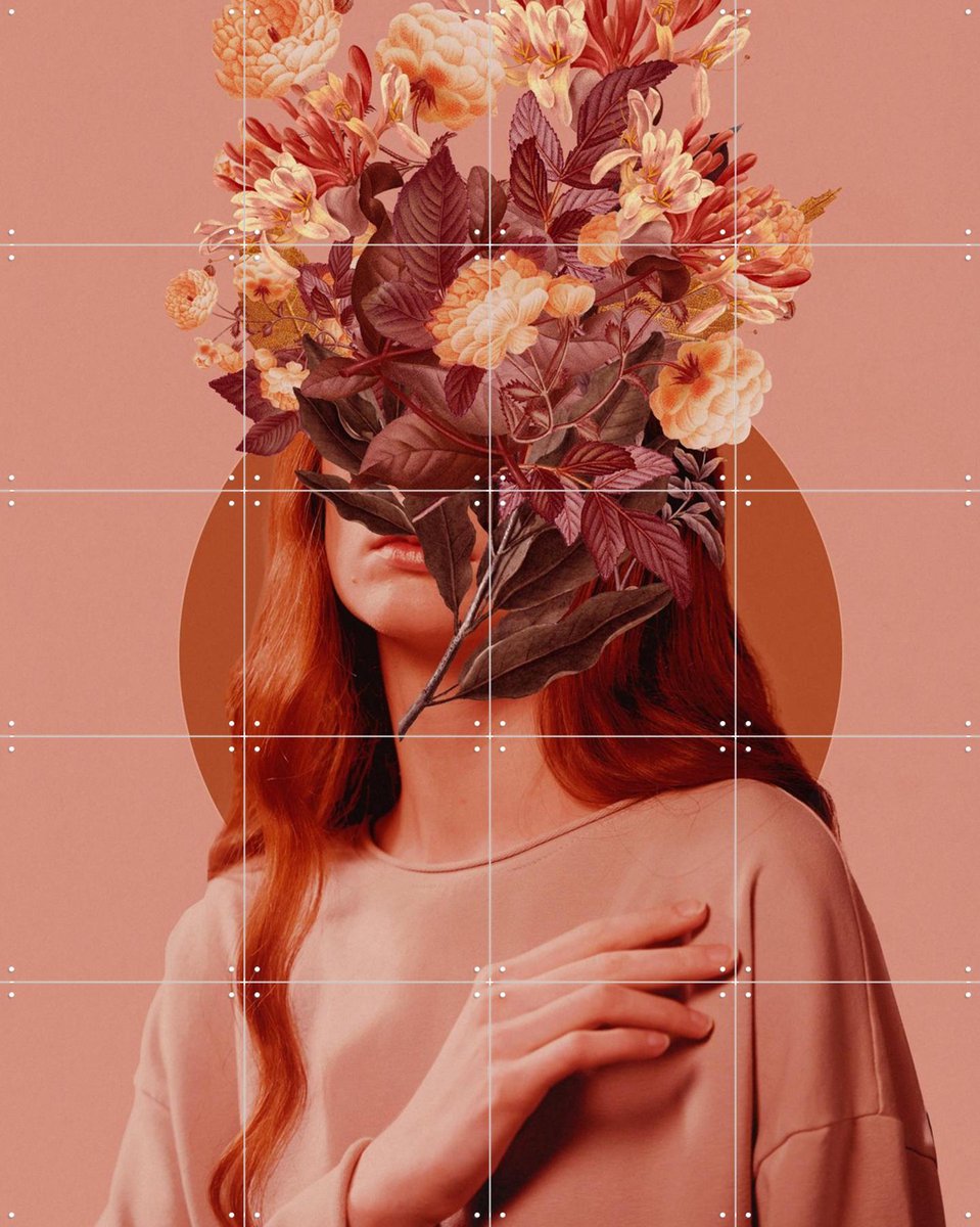 IXXI Copper Sensitivity, Frank Moth - 80 x 100 cm - Gratis ophangtool - Grote wanddecoratie en posters - Grafisch Ontwerp, Digitale Kunst
