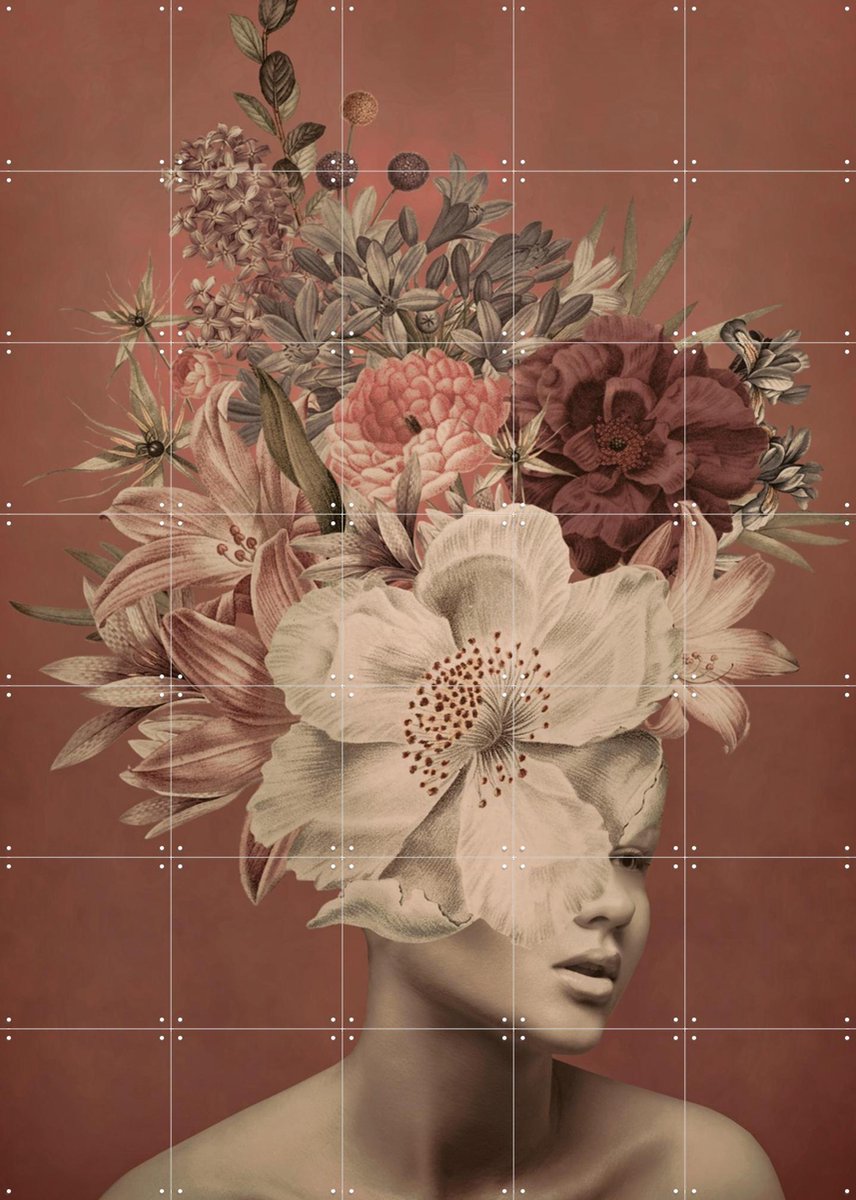 IXXI From the Garden, Marja van den Hurk - 100 x 140 cm - Gratis ophangtool - Grote wanddecoratie en posters - Grafisch Ontwerp, Illustraties