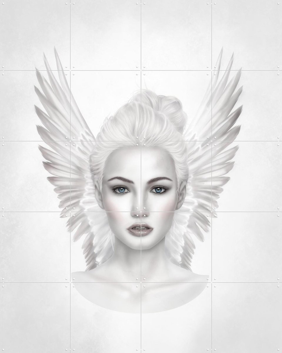 IXXI Angel-like, Erik Andreas - 80 x 100 cm - Gratis ophangtool - Grote wanddecoratie en posters - Digitale Kunst, Illustraties, Slaapkamer