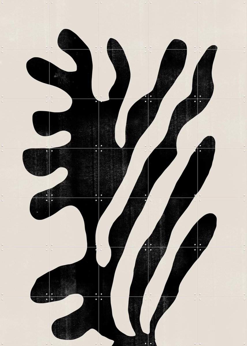 IXXI Abstract Plant No.1, The Miuus Studio & Various - 100 x 140 cm - Gratis ophangtool - Grote wanddecoratie en posters - Minimalisme, Illustraties