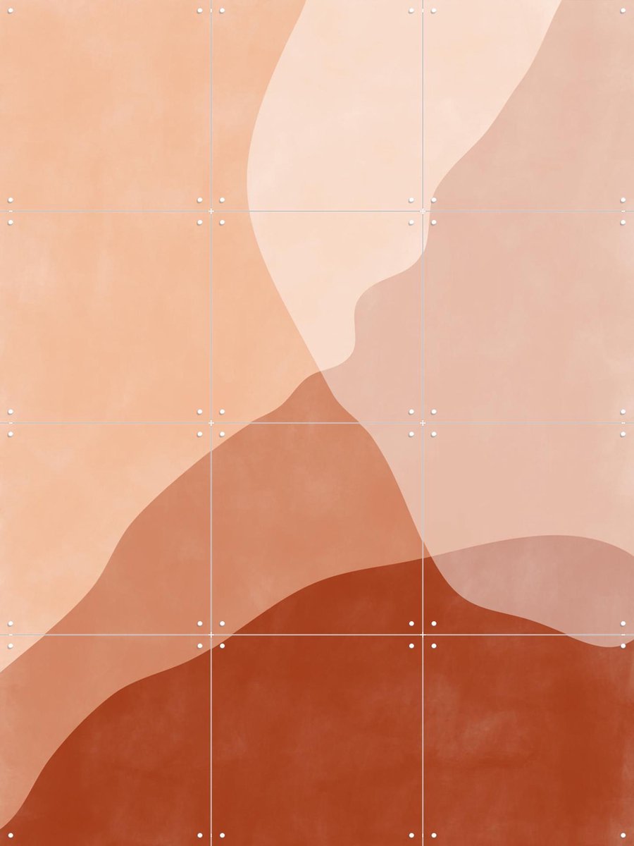 IXXI Autumn Layers, Elena Ristova & Various - 60 x 80 cm - Gratis ophangtool - Grote wanddecoratie en posters - Minimalisme, Grafisch Ontwerp