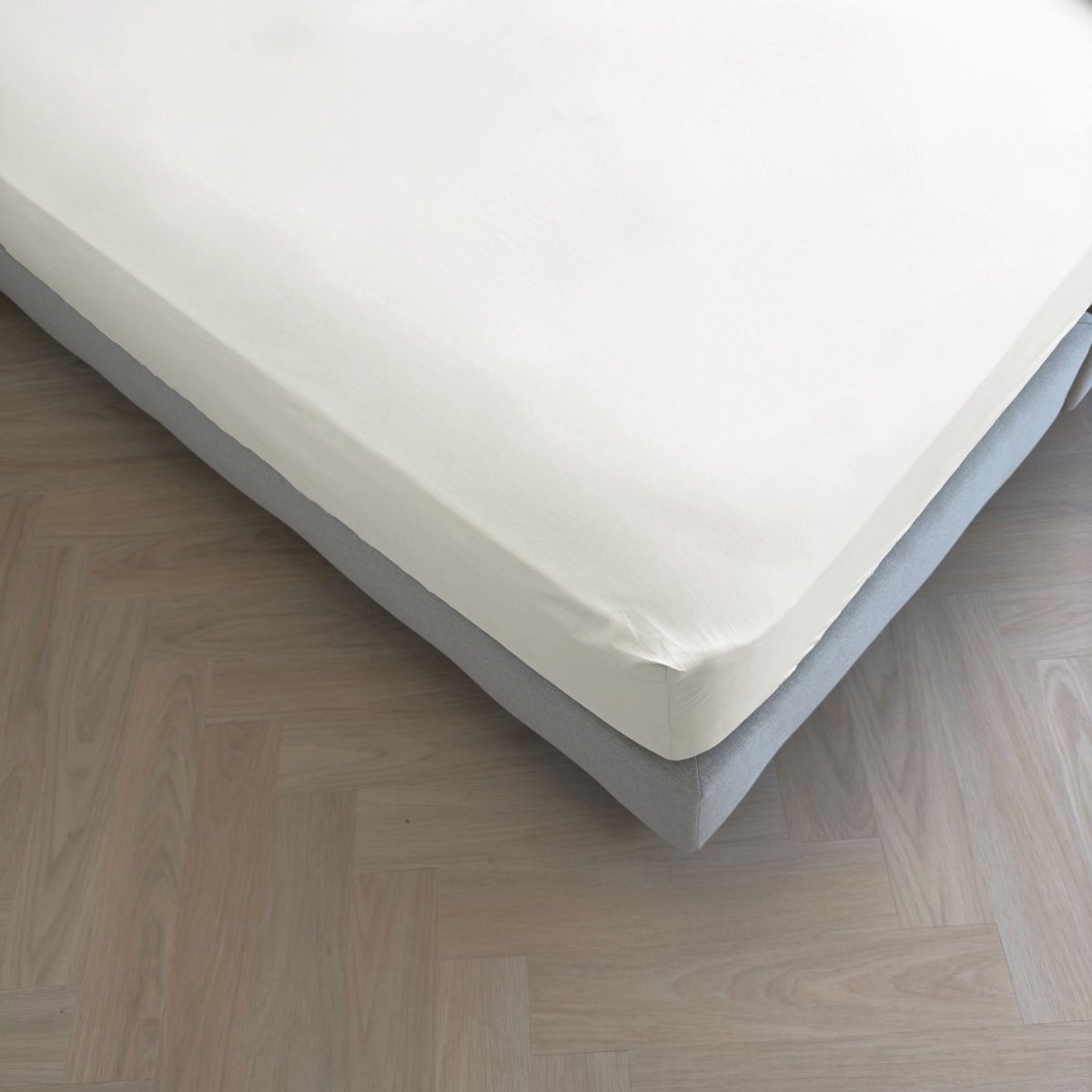Kayori Puro Hoeslaken Katoen Perkal - 90x210-220cm - Matrasdikte 35 cm - Hotelkwaliteit - Wit