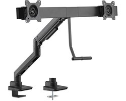 Goobay bureaubeugel voor 2 monitoren tot 32 inch | interactief met crossbar