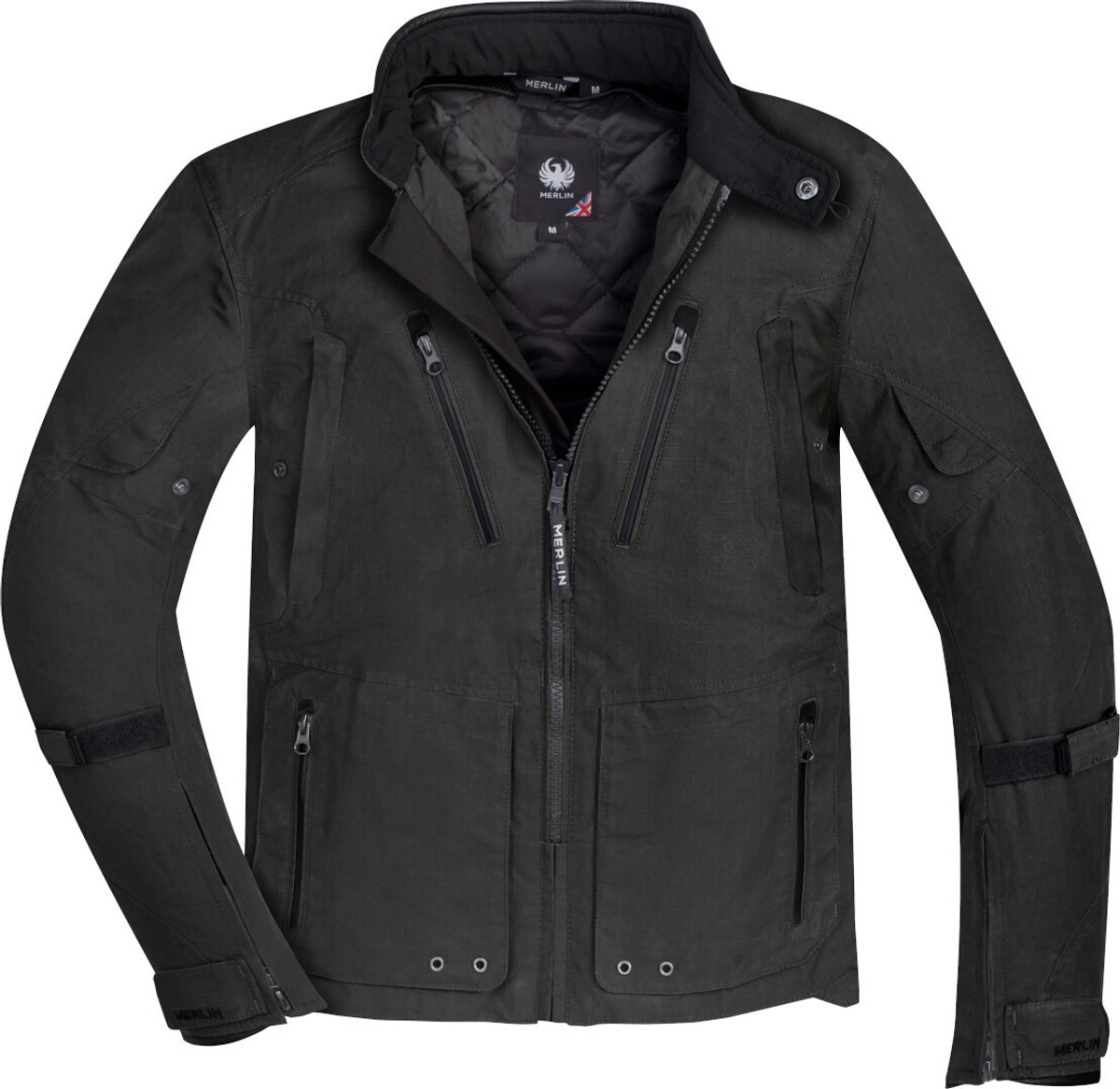 Merlin Exile D3O Explorer Zwart Textiele Motorjas - Jas