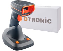 DTRONIC DT3480 Draadloze 2D Barcode Scanner – Bluetooth & 2.4G – QR & 1D – Met Laadstation – Verwisselbare Batterij