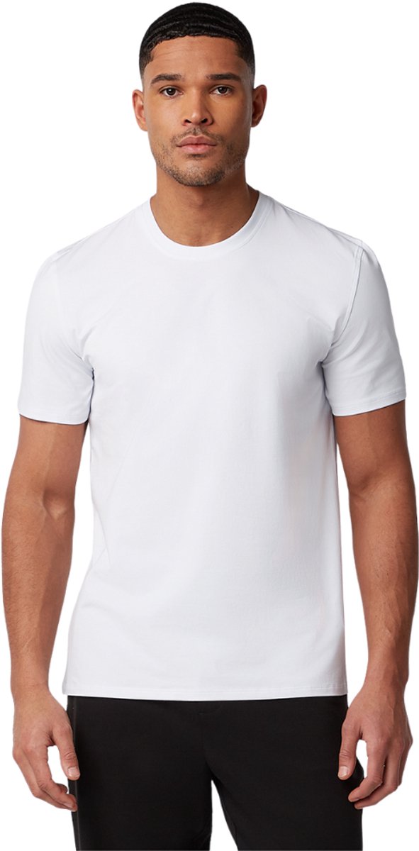 Geurwerend, Kleurvast & Vormvast – Stretch BCI-Katoen – LABFRESH Heren T-shirt Classic Fit Wit