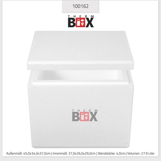 Isolatiebox Piepschuim Verschillende Maten Koelbox en Warmhoudbox — afbeelding 5