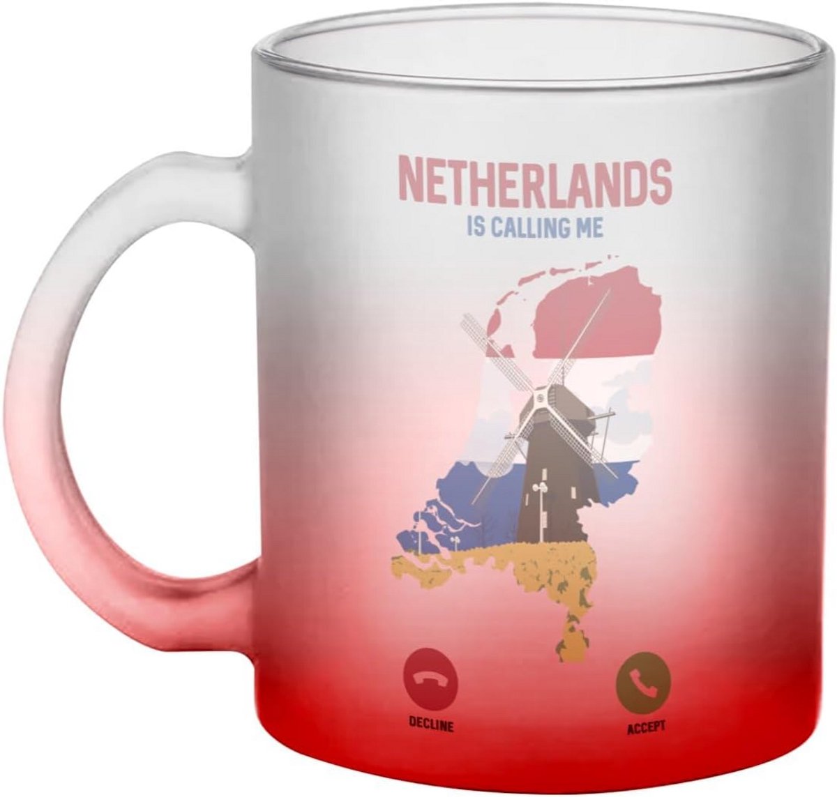 Fabulous Red glass mug - Netherlands Is Calling Me Amsterdam Architecture Travel