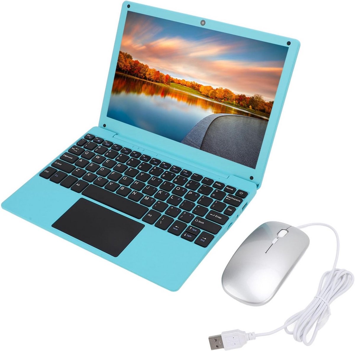 10.1 inch Quad Core Laptop met Draadloos Internet en Type C Opladen voor Educatie en Entertainment