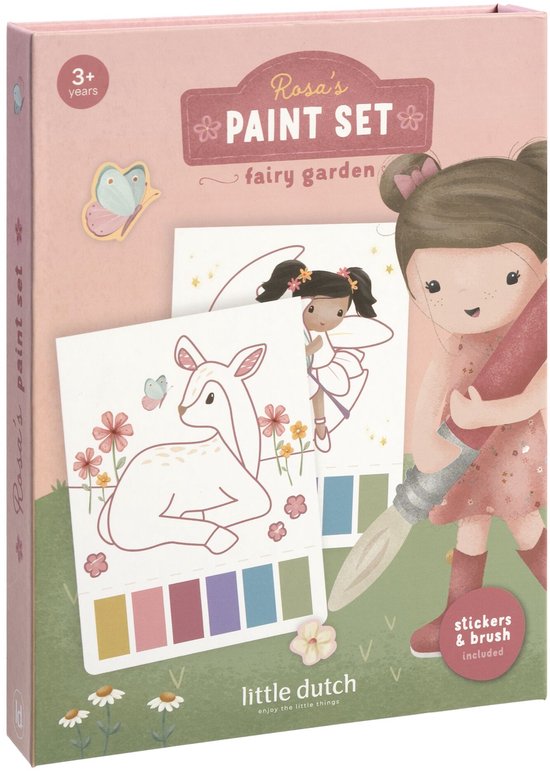 Little Dutch waterverfset Rosa Fairy Garden - complete set - cadeautip - creatief speelgoed