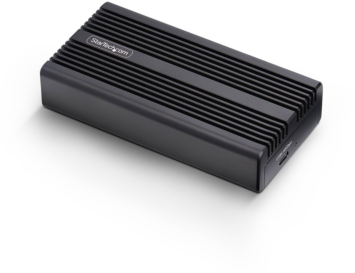 StarTech.com USB4 M.2 NVMe SSD Behuizing, 40Gbps, Externe USB-C / Thunderbolt NVMe SSD Behuizing, Aluminium Heatsink Behuizing, B+M/M-Key