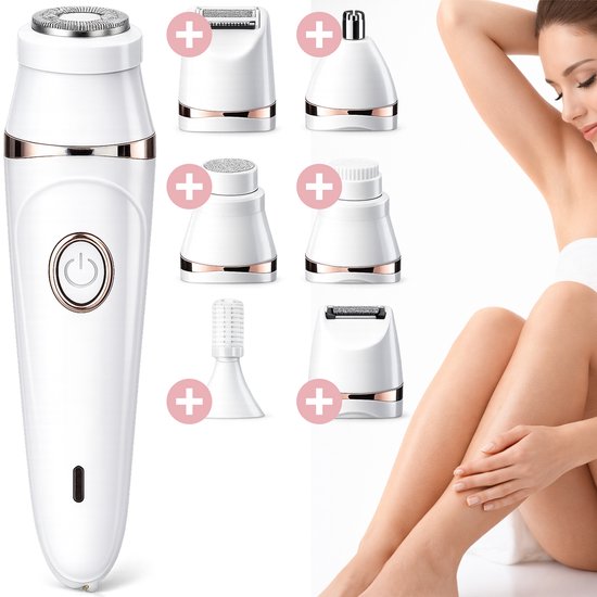 Vimora 7-in-1 Ladyshave voor vrouwen - Scheerapparaat voor dames - Ontharing & gezichtshaar - Bikini lijn - Verwijderen - Gezicht - Trimmer