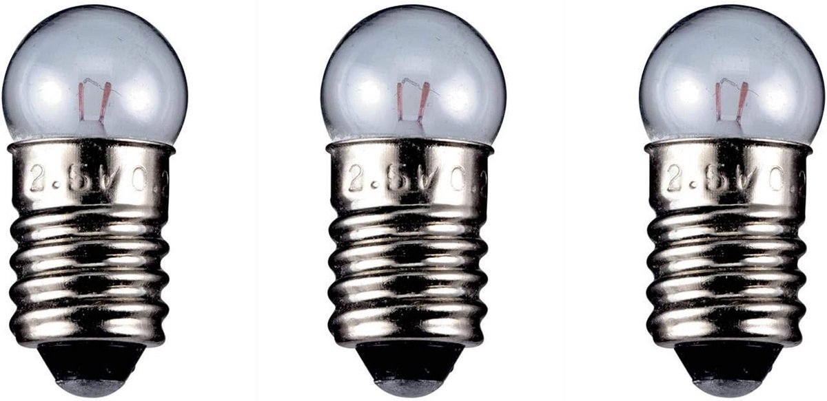 Globlamp E10 Fitting 6V 2.35W voor Zaklampen en Kleine Verlichting