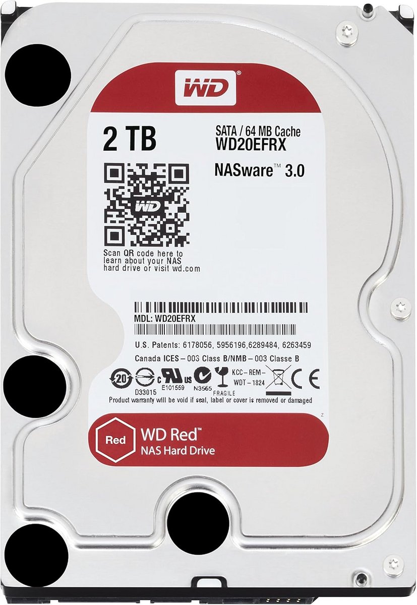 Interne Harde Schijf 2TB 3.5 inch SATA III voor NAS Systemen