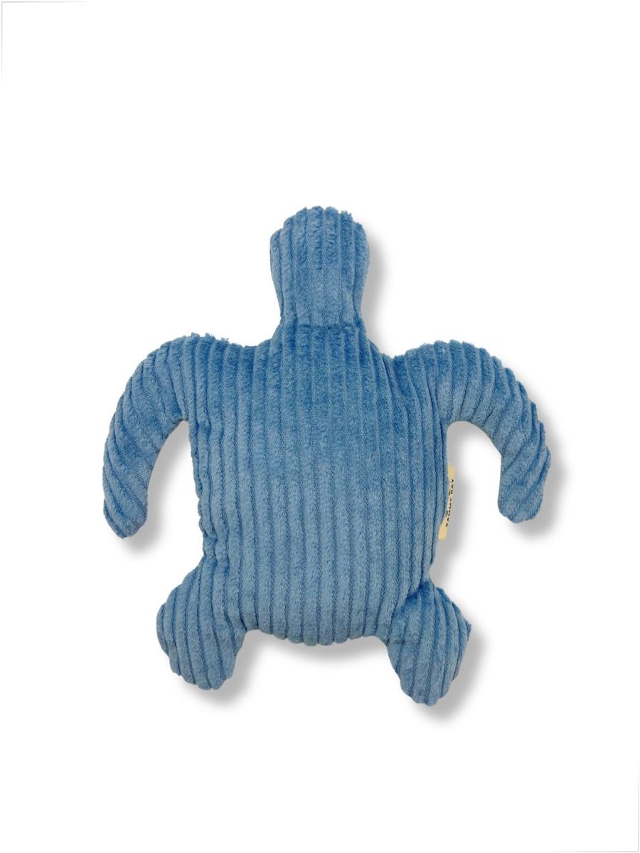 Warmteknuffel lavendel - Schildpad - Blauwe rib - Duurzaam cadeau - Lavendel tarwe vulling