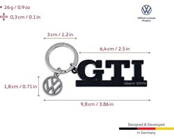 Sportieve GTI Sleutelhanger met VW Logo Charm - Duurzaam Metaal