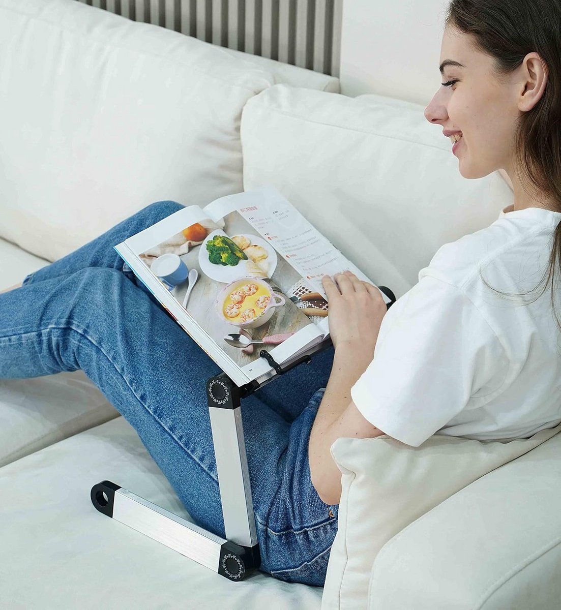 Extra Grote Verstelbare Boekenstandaard voor Bed en Bureau - Ergonomische Leeshulp