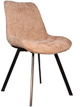 Chaise de salle à manger Susta chaise de salle à manger en chenille taupe