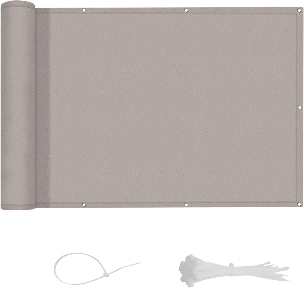 Privacy Scherm Balkon 90x700 cm Weerbestendig - Opaque Balkonnet met UV-bescherming