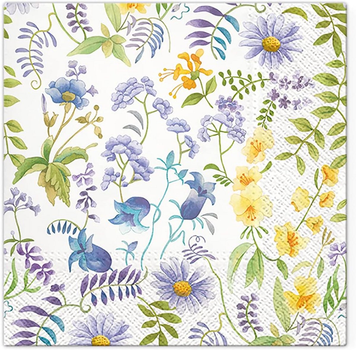 Set van 20 Bloemige Papieren Servetten 3-Laags 33x33 cm Decoratie