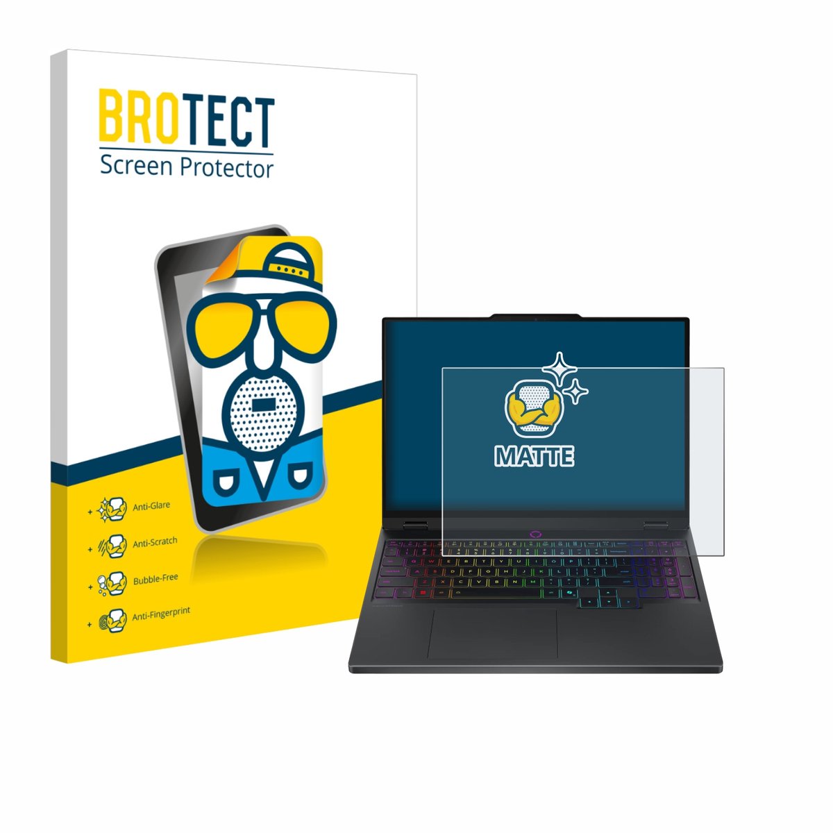 BROTECT - Screenprotector voor Lenovo Legion 5 15IRX10 83LY - Folie Beschermfolie matte