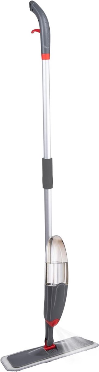 Florixa® Dweil met spray - Dweil - Mop - Grijs - 126cm x 36cm x 10cm