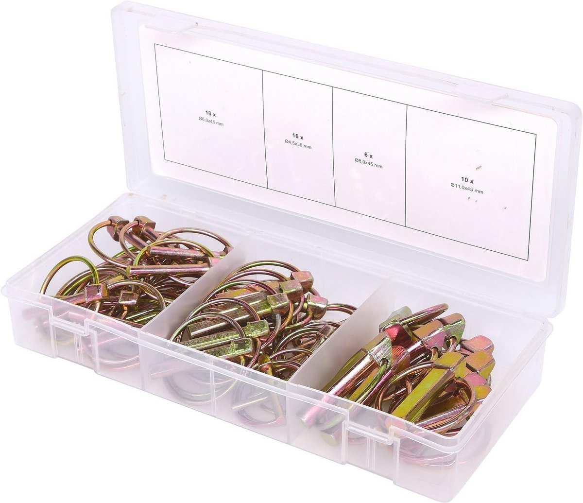 Assortiment Borgpennen Set - 50 Delige Set Klemveren